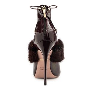 Kendall Miles Throne Mink Pumps. Size 39.5. Resoled, worn once.
